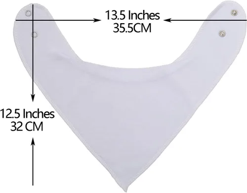 Miniatura 3 de Maiwa Baberos bandana de algodón para bebés, niñas y niños para babear y dentición, paquete de 8 Multihbqh