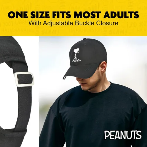 Miniatura 4 de Concept One Peanuts Snoopy Dad - Gorra de béisbol para adultos con ala curvada