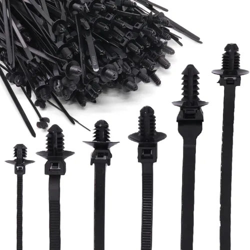 Miniatura 9 de Benliu - 30 bridas de nailon para cables de montaje a presión, 8.3 x 0.2 pulgadas, nailon resistente, surtido de autobloqueo para atar cables