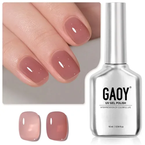 Miniatura 21 de GAOY Esmalte de uñas en gel pastel, 16ml (0.54 onzas líquidas) Rosa, esmalte de gel que se quita remojando y se cura con luz UV para primavera