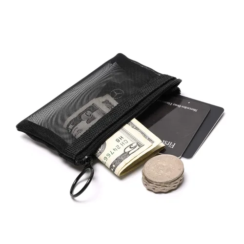 Miniatura 4 de patu Bolsas de malla con cremallera, paquete de 5 (XS/S/M/L y bolsa larga), organizador de accesorios cosméticos de maquillaje de belleza, kit