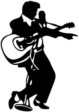 Elvis - Adhesivo adhesivo para cantar – Adhesivo – Auto, pared, laptop, celda, camión adhesivo para ventanas, coches, camiones