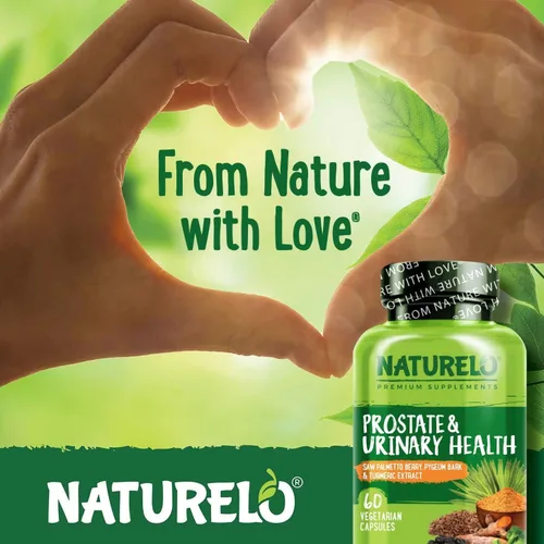 Miniatura 7 de NATURELO Próstata y salud urinaria, fórmula integral con palma enana americana, pigeo, tumérico, esteroles vegetales, brócoli y licopeno, 60