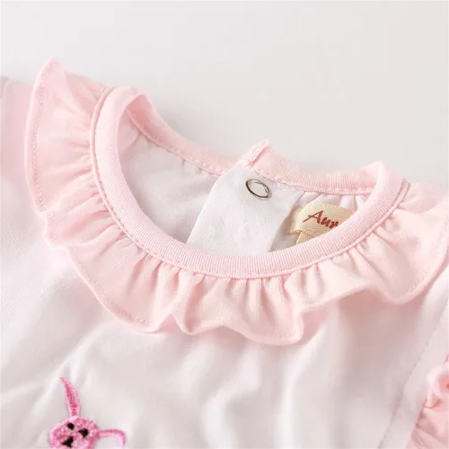 Miniatura 4 de Mamelucos de verano recién nacido bebé mamelucos con volantes Bebes Jumper