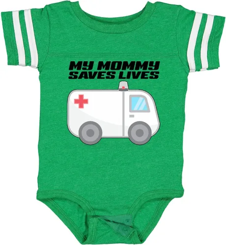 Miniatura 12 de inktastic My Mommy Saves Lives- Body para bebé de ambulancia