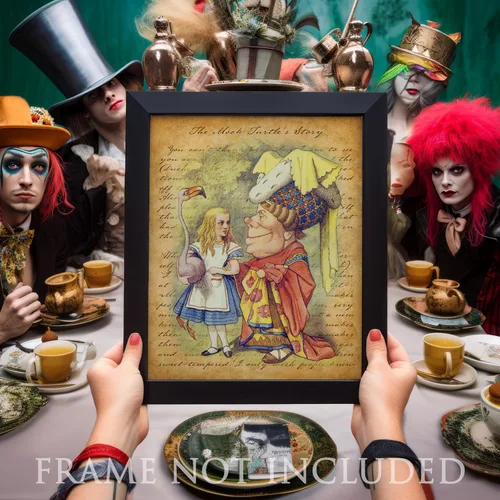 Miniatura 2 de Alicia en el país de las maravillas - Póster de pared sin marco de 11 x 14 pulgadas - Regalos y decoraciones perfectos de Alicia en el país