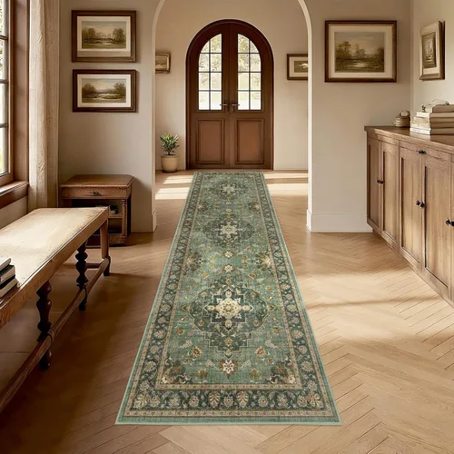 Miniatura 35 de Alfombra de Pasillo Lavable 3x10: Corredores Largos Antideslizantes para Pasillo - Alfombra Ultradelgada para Piso Interior para Cocina Entrada