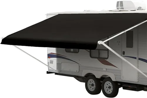 Miniatura 8 de Shade Pro RV Tela de repuesto para toldo Vinilo duradero de grado premium 16' [tela de 15' 2"], toldo para cámper azul grisáceo en degradé Slate