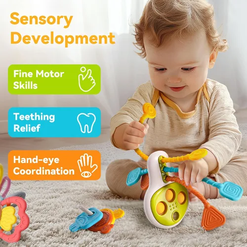 Miniatura 2 de iPlay, iLearn Juguete para bebé de 6 a 12 meses, juguete sensorial para la dentición infantil, juego de actividades de aprendizaje Montessori, juego