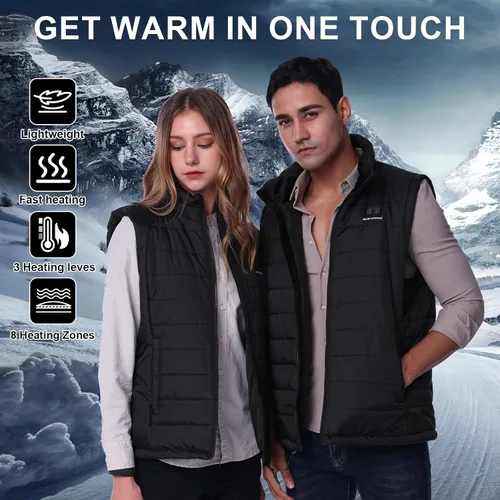 Miniatura 6 de Men's Heated Vest with Battery Pack Heated Hunting Vest, Winter Warming Heating Vest for HikingGolfing