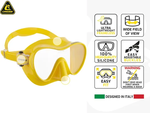 Miniatura 3 de Cressi Scuba Diving Snorkeling Kit - Freediving Mask & Dry Snorkel - F1 & Supernova Dry: Designed in Italy