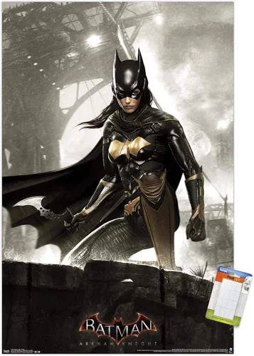 Miniatura 18 de Trends International DC Comics Video Game-Arkham Knight-Batgirl - Póster de pared, 14.72 x 22.37 pulgadas, versión enmarcada de madera de granero