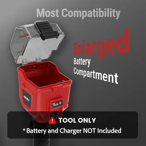 Miniatura 9 de Bomba de transferencia de agua sin escobillas compatible con batería Milwaukee de 18 V (solo herramienta), bomba de agua inalámbrica de 720 GPH Rojo