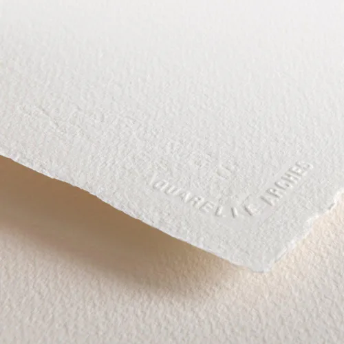 Miniatura 5 de Arches 7.1 x 10.2 in 300 GSM prensado en frío en bloque de 4 lados papel acuarela - blanco natural (paquete de 20 hojas)