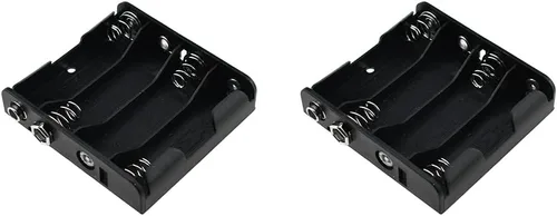Miniatura 31 de HAHIYO 2 soportes de batería AAA con conector JST, suministro portátil, intercambio rápido, tapas de forma segura, conveniente interruptor