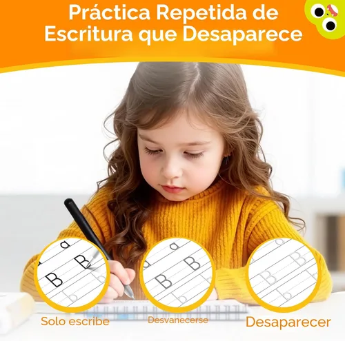 Miniatura 4 de Práctica de escritura ranurada mágica, práctica de escritura a mano ranurada grande para niños de 5 a 7 años, 8 a 10, actividades de aprendizaje