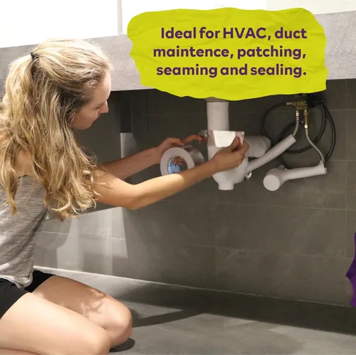 Miniatura 8 de ATack Cinta adhesiva reflectante de papel de aluminio, 2 pulgadas x 75 pies, 3.6 mil, cinta HVAC de aluminio de alta temperatura y resistente