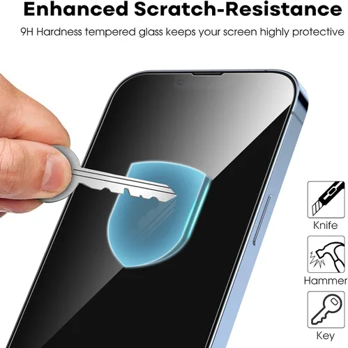 Miniatura 5 de JETech Protector de pantalla de cobertura completa para iPhone 13 Pro Max de 6.7 pulgadas, película de vidrio templado con herramienta de fácil