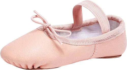 Stelle Zapatillas de ballet de cuero auténtico de primera calidad para bebés (bebéniño pequeñoniño grande)