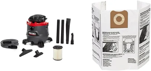 Miniatura 13 de RIDGID 62723 Rojo RT1600 Aspiradora húmeda/seca de 16 galones, gris oscuro y rojo