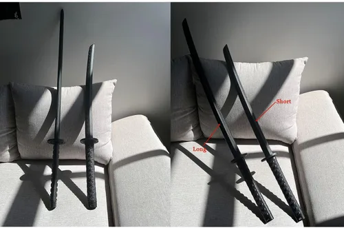 Miniatura 5 de Espada de plástico de polipropileno de alta dureza, espada de entrenamiento de artes marciales mejorada con hoja engrosada, katana Iaido con funda
