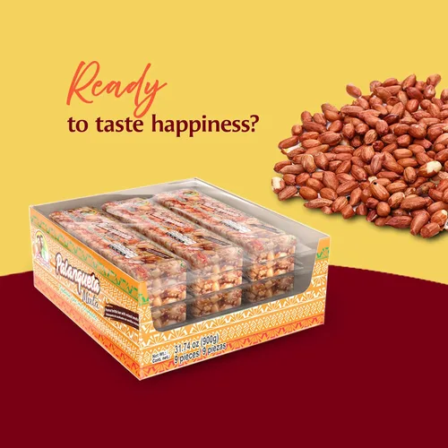 Miniatura 5 de Las Sevillanas Peanut Brittle - Barra de maní crujiente y semillas mixtas, caramelo tradicional mexicano, aperitivo dulce, 31.74 onzas (paquete de 1)