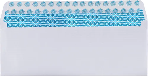 Miniatura 4 de Sobres autoadhesivos tintados de seguridad 40#10, sin ventana, EnveGuard, tamaño 4-1/8 x 9-1/2 pulgadas, blanco, 24 libras, 40 unidades (34140)