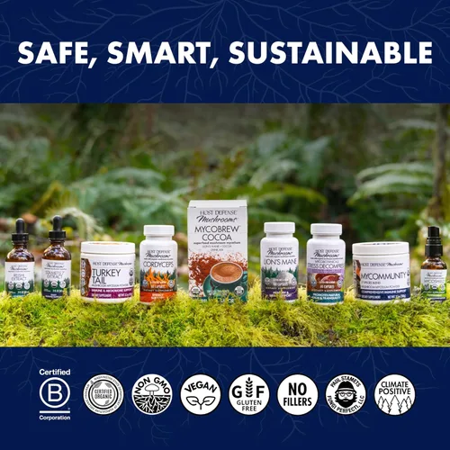 Miniatura 7 de Host Defense Stamets 7 Extract - Mezcla de 7 especies - Suplemento de hongos para apoyo inmunológico con Royal Sun Blazei, Cordyceps, Reishi