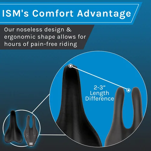 Miniatura 3 de ISM PN Series - Sillín acolchado para bicicleta de carretera, asiento de bicicleta sin nariz diseñado profesionalmente para bicicletas de carretera