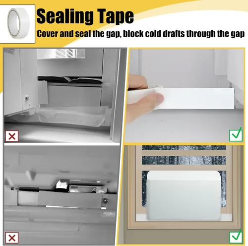 Miniatura 5 de Cubierta de aire acondicionado interior para unidades de aire acondicionado en forma de U, diseño duradero y resistente al viento para unidad de CA
