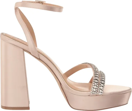 Miniatura 6 de Jewel Badgley Mischka Rochel - Tacón de bloque de plataforma con correas adornadas con piedras preciosas