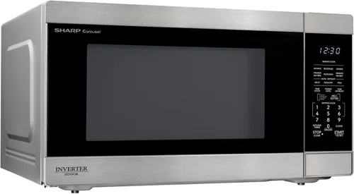 Miniatura 13 de SHARP Horno microondas para encimera con plato giratorio extraíble de 16.5 pulgadas, 1200 vatios, 2.2 pies cúbicos, acero inoxidable