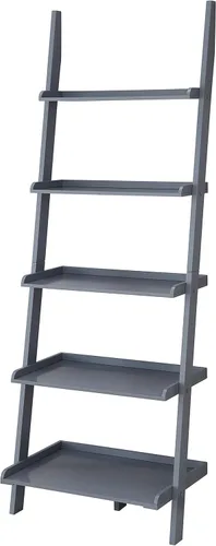 Miniatura 8 de Escalera para librero. De Convenience Concepts American Heritage, Madera Sólida, Negro