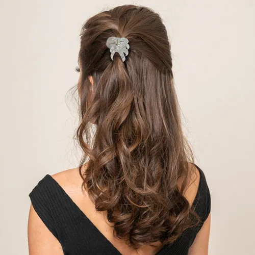 Miniatura 48 de 9 pinzas para el pelo de pulpo de 1.6 in, medianas y pequeñas, pinzas para el cabello ámbar Aceessories antideslizantes, agarres fuertes