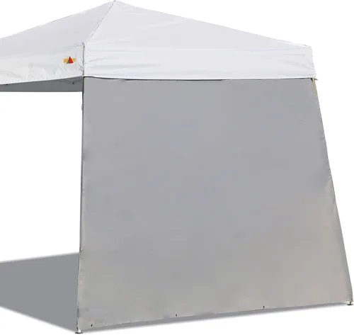Miniatura 6 de ABCCANOPY Toldo de pierna inclinada, 1 paquete de pared lateral, solo color blanco
