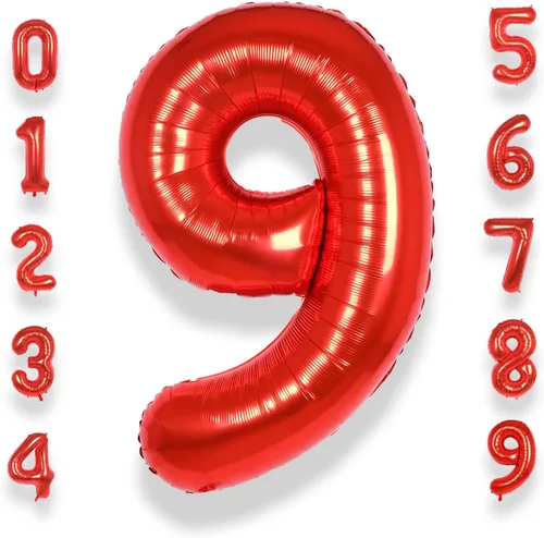 Miniatura 16 de AULE Globos de helio con letra roja S, de 40 pulgadas, grandes, gigantes, de lámina de mylar, rojos, para decoraciones de cumpleaños, aniversarios