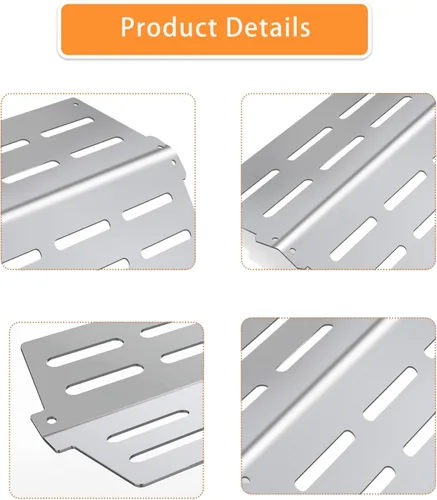 Miniatura 15 de 62752 7620 7622 Piezas de repuesto para parrilla Weber Genesis E310 E320 E330 S310 S320 S330 EP310 EP320 EP330, barras aromatizantes de 17.5
