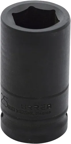 urrea 7525 ml 3/4 de pulgada de profundidad 6 Cantos de disco 25 mm llave de vaso de impacto