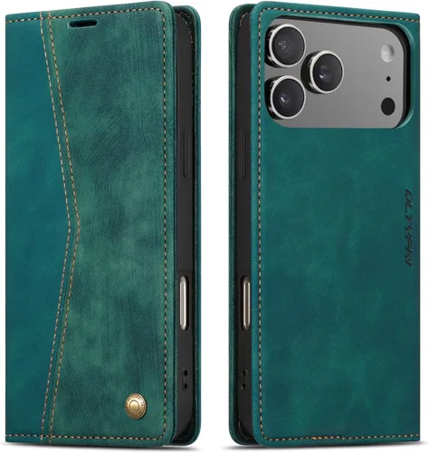 Miniatura 128 de QLTYPRI Para iPhone Air Case Wallet Con Tarjetero, Vintage PU Cuero Kickstand Cierre Magnético A Prueba De Golpes Folio Libro Funda Para IPhone 17