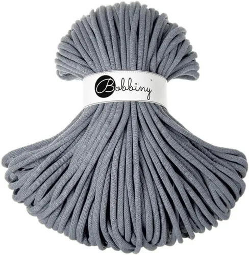 Miniatura 16 de Bobbiny - Cordón trenzado jumbo de 9 mm para macramé (color rojo vino), 108 yardas/330 pies