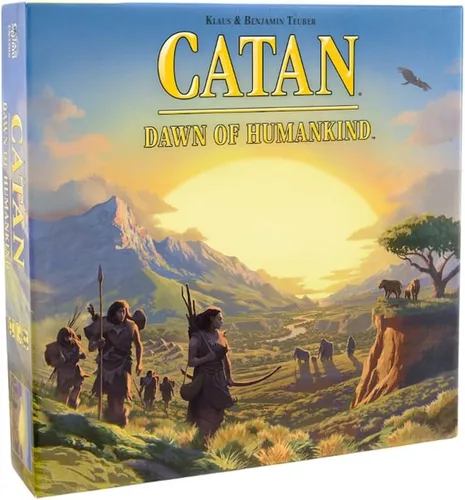 CATAN El amanecer de la humanidad Juego de mesa - ¡Embárcate en el mayor viaje de la humanidad! Juego de estrategia, juego familiar para niños y