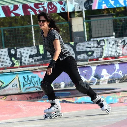 Miniatura 6 de TC - Patines en línea para adultos y adolescentes, cuchillas profesionales para hombres y mujeres, patines de fitness y recreación, gris, talla 4-13