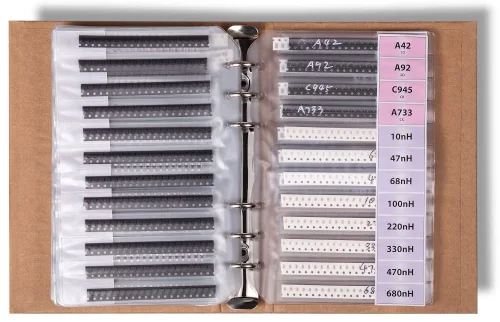 Miniatura 7 de Libro de surtido de resistencias, condensadores y componentes electrónicos SMD 1206 - 5435 piezas, Libro 1206