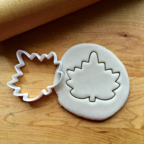 Miniatura 2 de Inc - Juego de 2 cortadores de galletas de hoja de arce redondeados, aptos para lavavajillas (2 pulgadas)