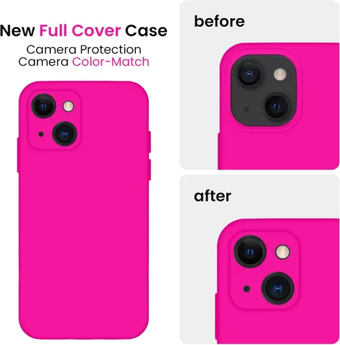 Miniatura 3 de FireNova Funda diseñada para iPhone 13, funda de silicona mejorada [protección de cámara] con [2 protectores de pantalla], forro