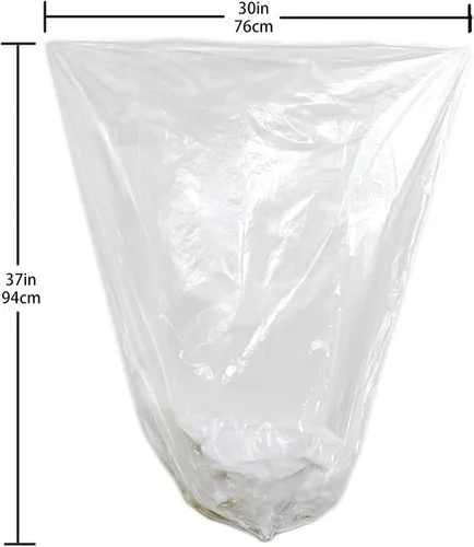 Miniatura 2 de TYPLASTICS - Bolsas de basura transparentes con capacidad de 20-30 galones, de 30 x 37 pulgadas, bolsas de basura de alta densidad, caja de 500