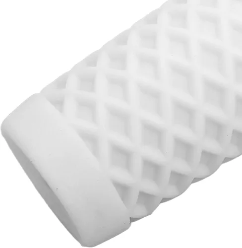 Miniatura 8 de Auto Parts, par de empuñadura de manillar de motocicleta de 0.984 in/1.102 in, repuesto universal de agarre del acelerador (blanco)