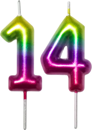 Miniatura 178 de DERVENTA Vela con números de 2.36 pulgadas, decoración perfecta para cumpleaños, brunch, postre, pastel, 1 pieza (número 0 rosa)
