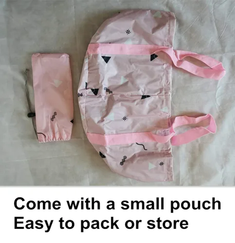 Miniatura 5 de Bolsa plegable de 14L para remojar pies con asas para niñas y mujeres, spa de pedicura portátil para pies, bañera plegable para baño, camping y Rosa