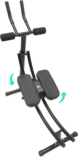 Miniatura 5 de Máquina abdominal, equipo de entrenamiento AB para ejercicio abdominal y entrenamiento de fuerza, máquina abdominal ajustable para entrenamiento